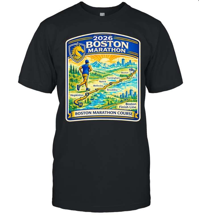2026 Boston Marathon Course Unisex T-Shirt