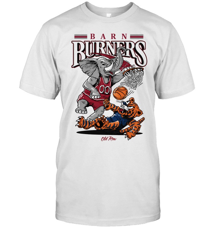 Alabama Crimson Tide and Auburn Tigers Barn Burners pocket Unisex T-Shirt