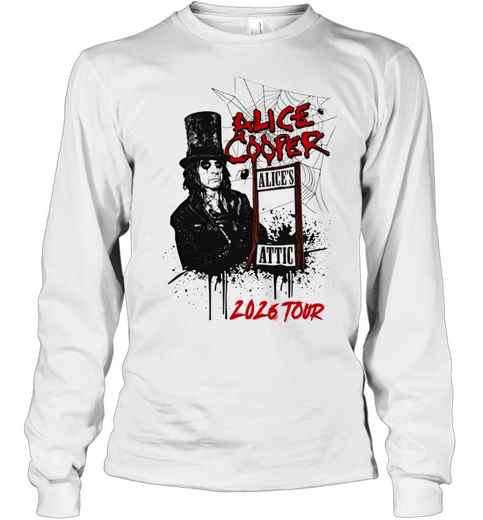Alice Cooper Alice’s Attic Tour 2026 Long Sleeve Tee
