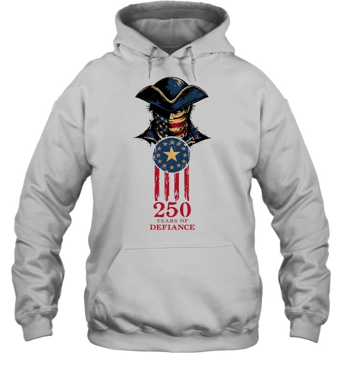America 250 years of defiance 1776 patriot logo Hoodie