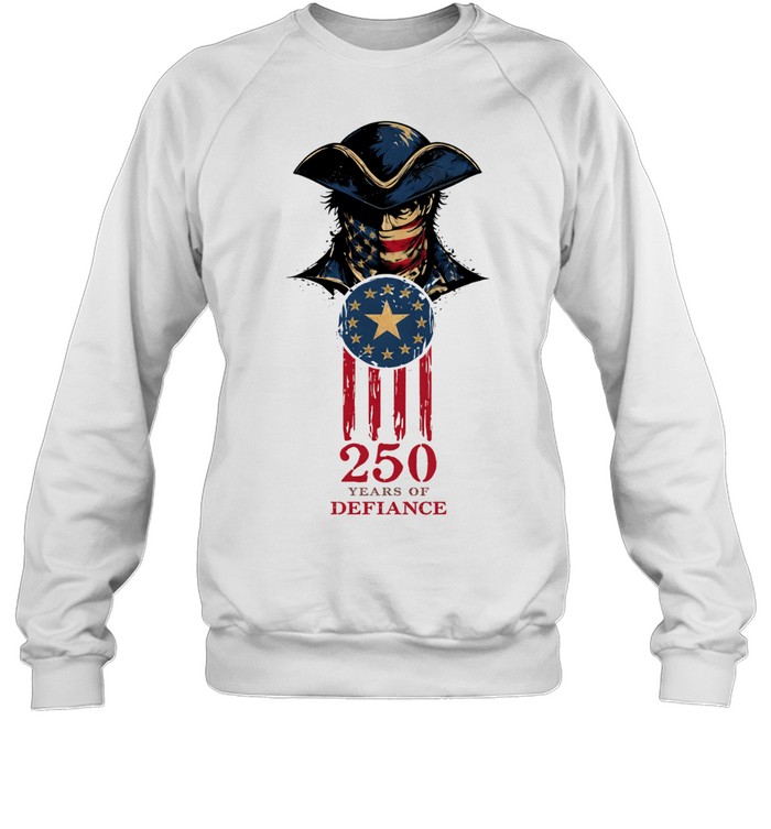 America 250 years of defiance 1776 patriot logo Sweatshirt