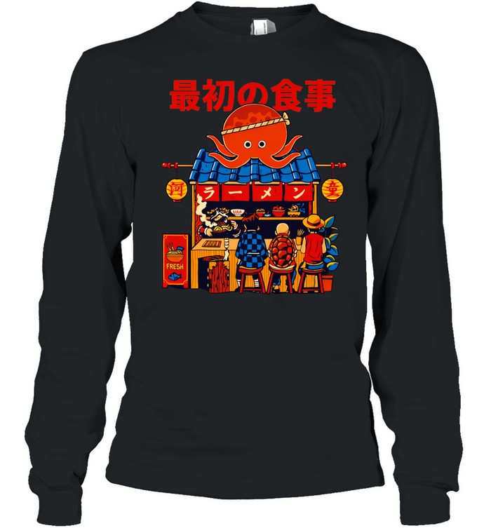 Anime ramen house first meal Long Sleeve Tee