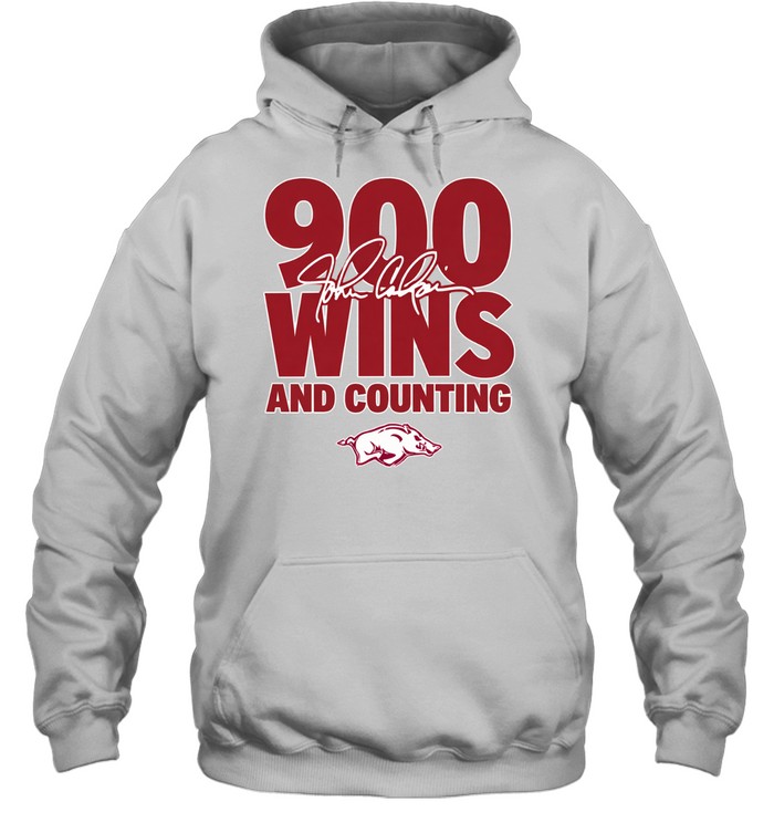 Arkansas Razorbacks basketball coach John Calipari 900 wins and counting Hoodie