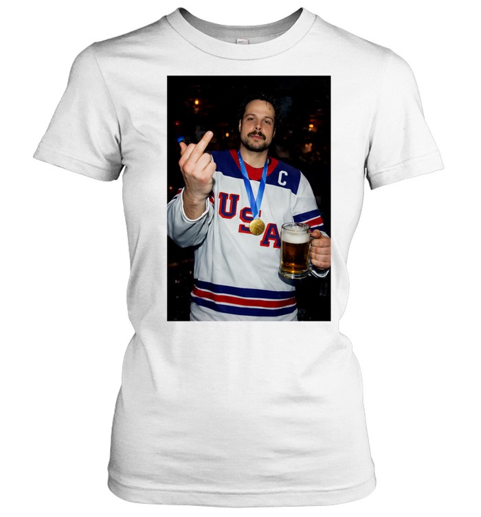 Auston Matthews Team USA hockey Champion middle finger Women T-Shirt
