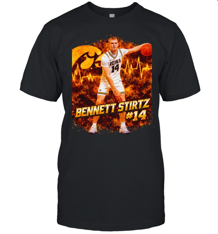 Bennett Stirtz #14 Hawkeye Energy Graphic Iowa Basketball Unisex T-Shirt