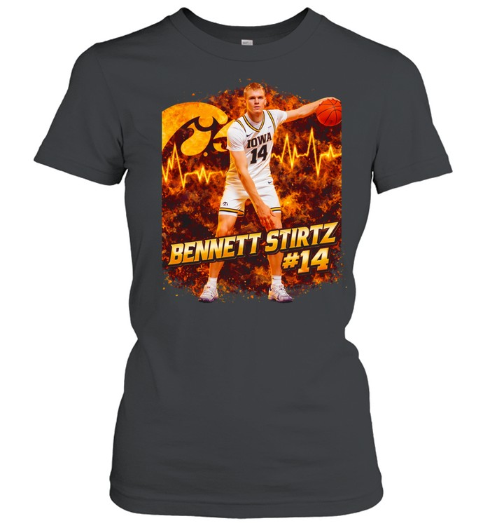 Bennett Stirtz #14 Hawkeye Energy Graphic Iowa Basketball Women T-Shirt