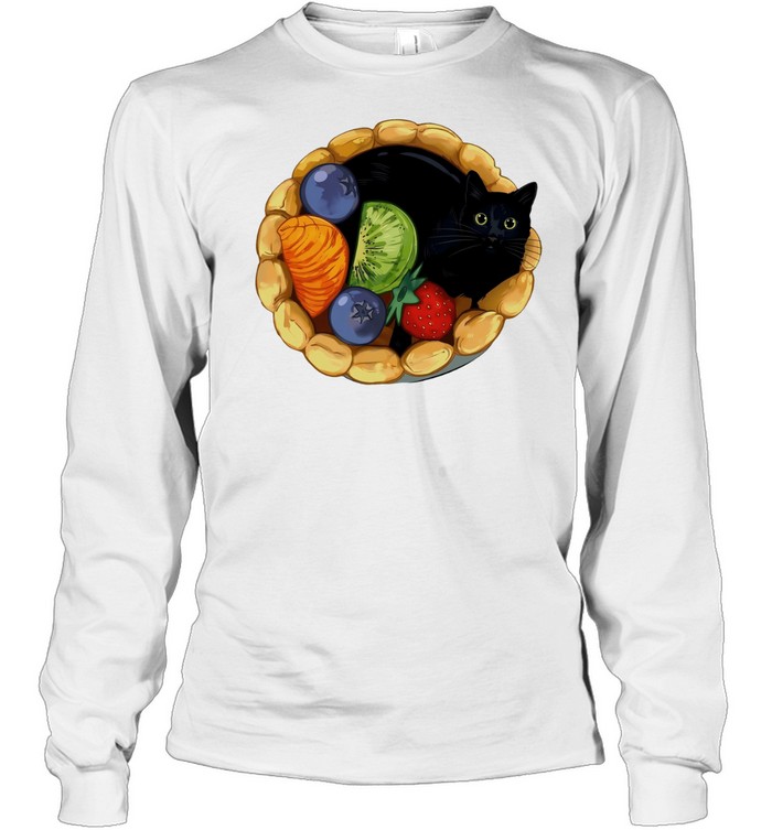Black cat dessert Long Sleeve Tee
