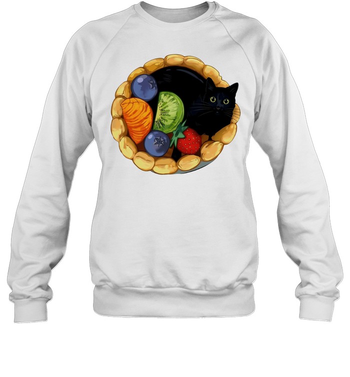Black cat dessert Sweatshirt