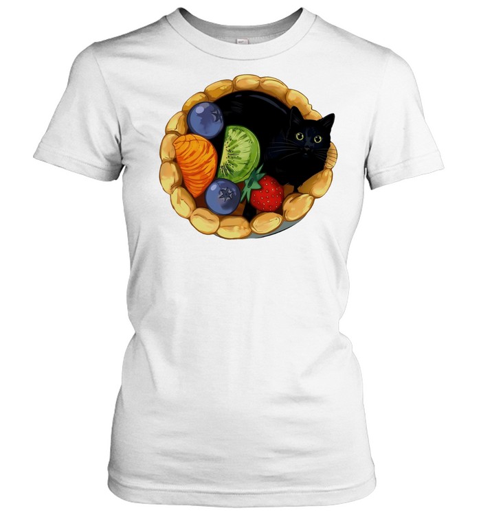 Black cat dessert Women T-Shirt