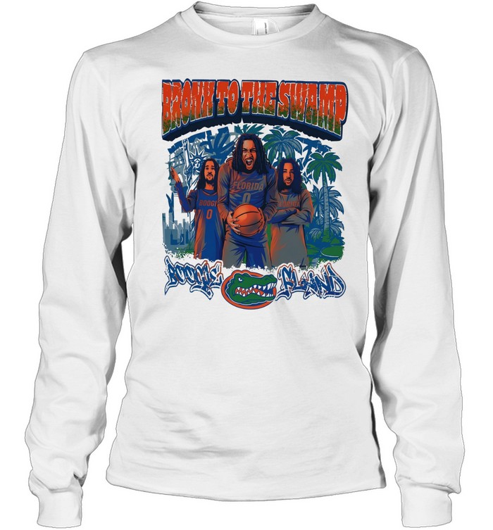 Boogie Fland Florida Gators Bronx To The Swamp Graphic Long Sleeve Tee