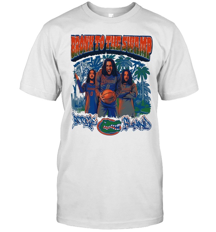 Boogie Fland Florida Gators Bronx To The Swamp Graphic Unisex T-Shirt
