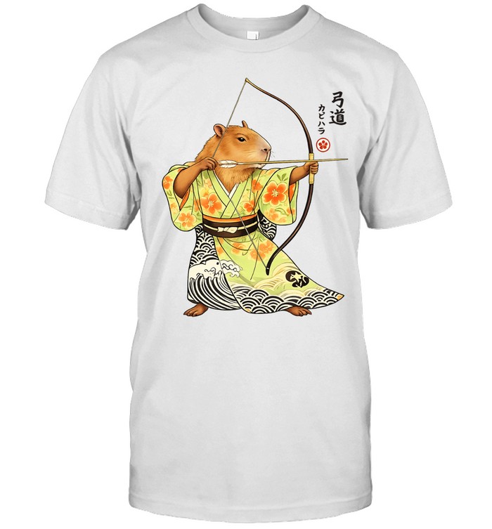 Capybara Archery Samurai Kyudo Japanese Unisex T-Shirt