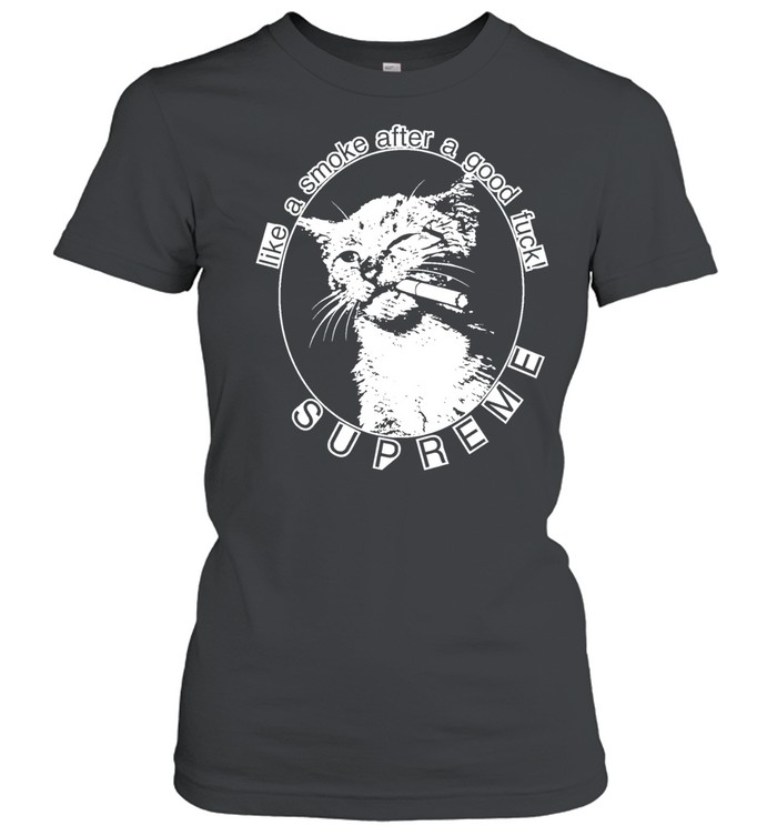 Cat like a smoke after a good fuck Women T-Shirt