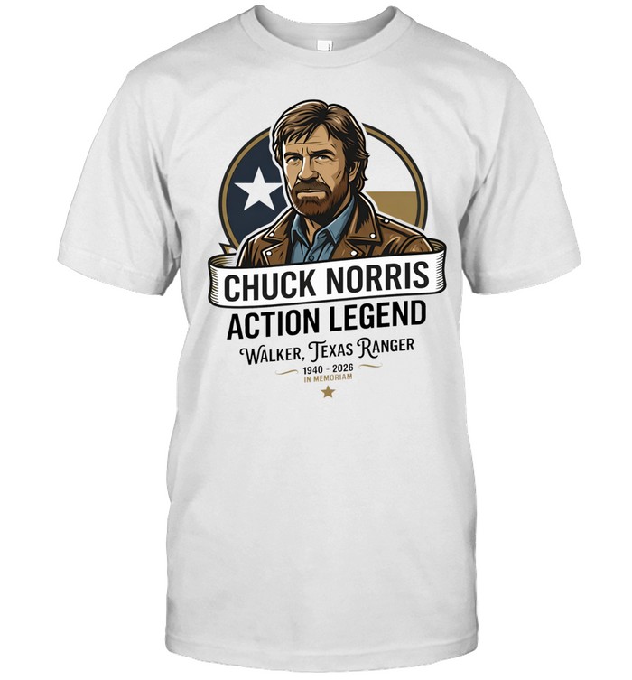 Chuck Norris Action Legend Walker Texas Ranger 1940-2026 In Memoriam Unisex T-Shirt