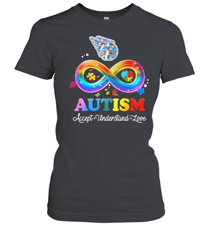 Cleveland Guardians Autism Accept Understand Love Women T-Shirt