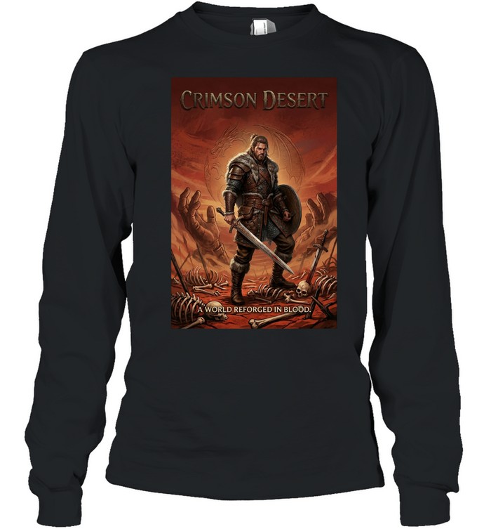 Crimson Desert RPG open world gaming poster Long Sleeve Tee