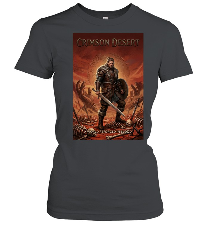 Crimson Desert RPG open world gaming poster Women T-Shirt