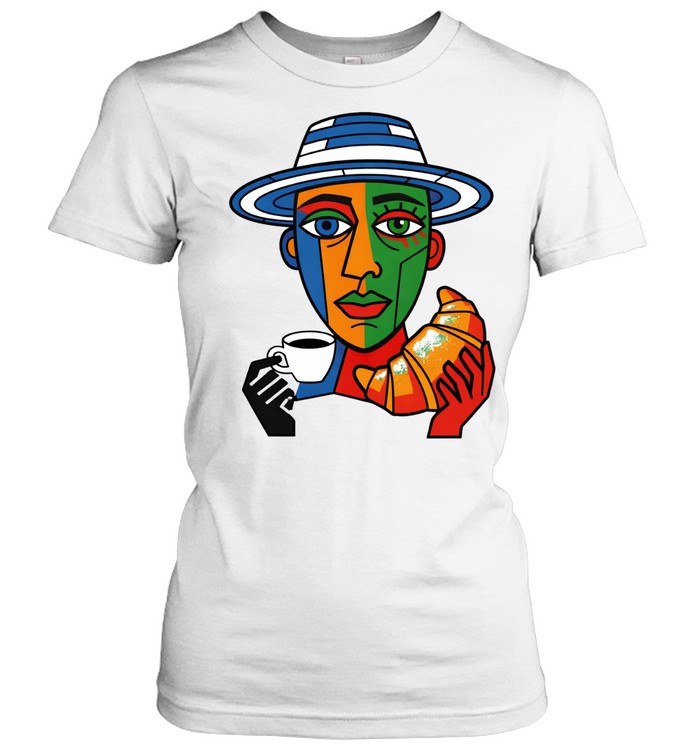 Cubist coffee drinker Women T-Shirt