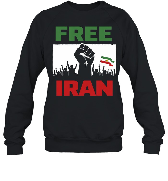 Free Iran Protest Graphic Sweatshirt
