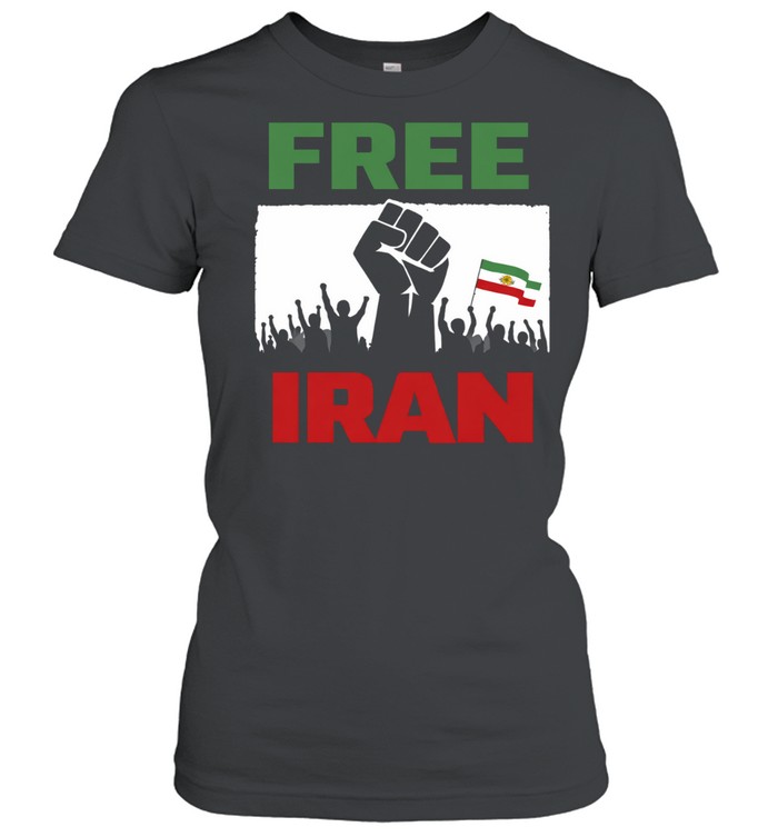 Free Iran Protest Graphic Women T-Shirt