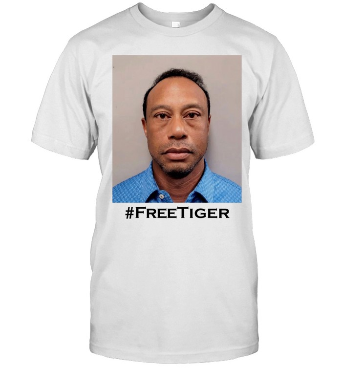 Free Tiger Woods Golf Mugshot Unisex T-Shirt