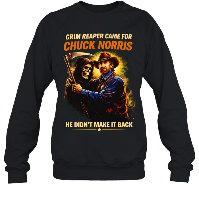 Grim Reaper Vs Chuck Norris Sweatshirt
