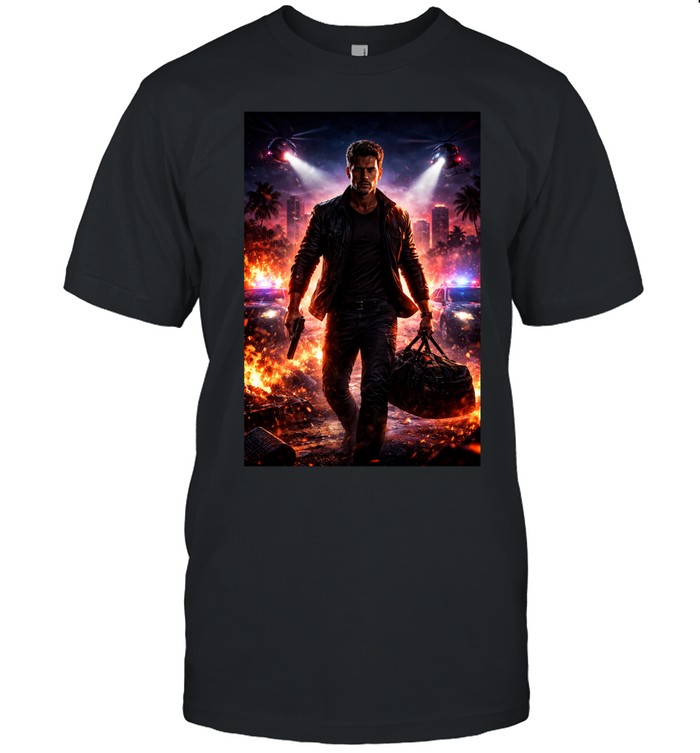 GTA 6 Inspired Heat Level Max Vice City Wanted Level Graphic Unisex T-Shirt