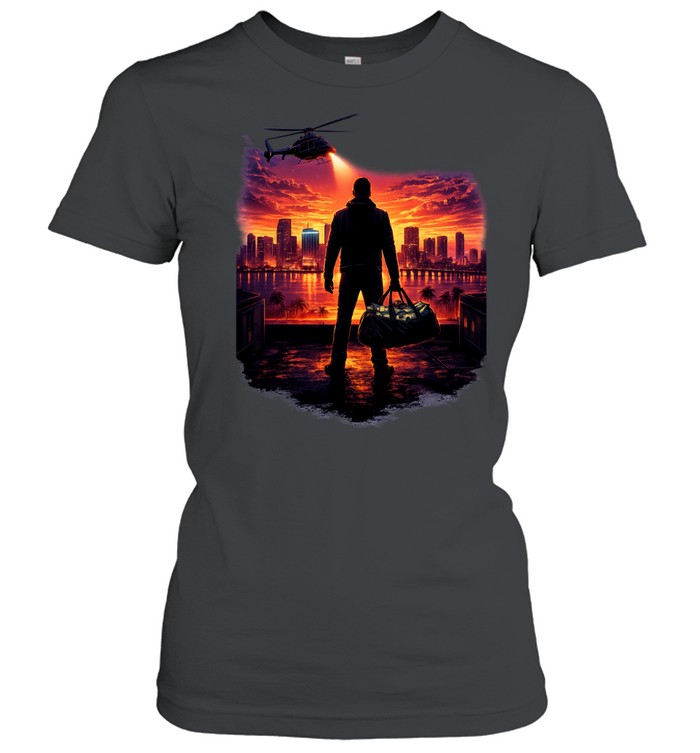 GTA 6 Inspired Last Sunset Job Women T-Shirt