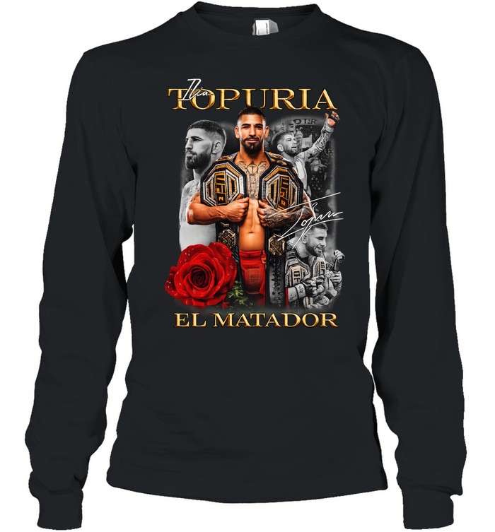 Ilia Topuria Freedom 250 El Matador graphic signature Long Sleeve Tee