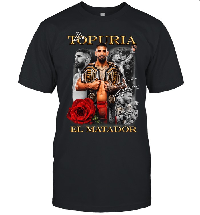 Ilia Topuria Freedom 250 El Matador graphic signature Unisex T-Shirt