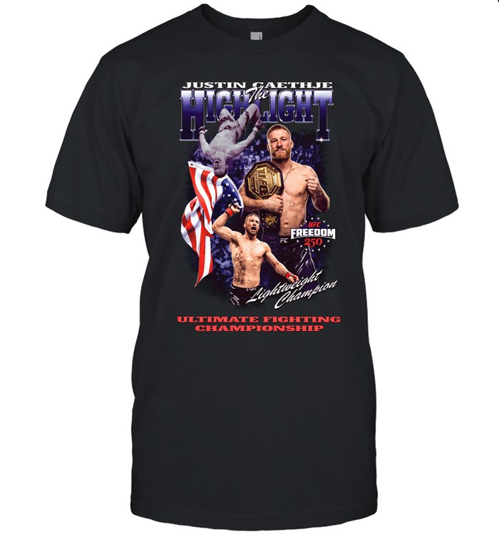 Justin Gaethje UFC Freedom 250 Ultimate Fighting Unisex T-Shirt