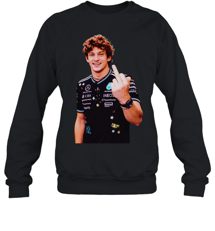 Kimi Antonelli F1 flipping the bird retro Sweatshirt