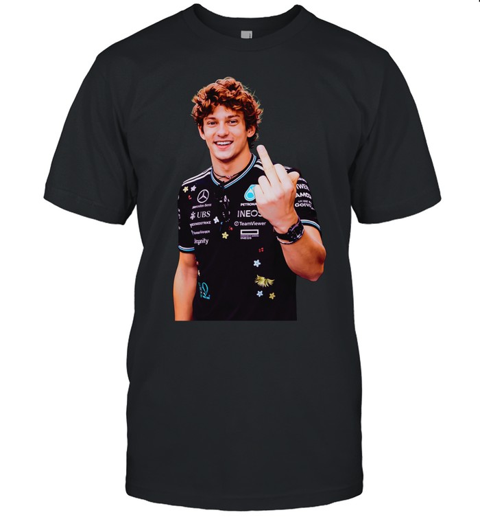 Kimi Antonelli F1 flipping the bird retro Unisex T-Shirt