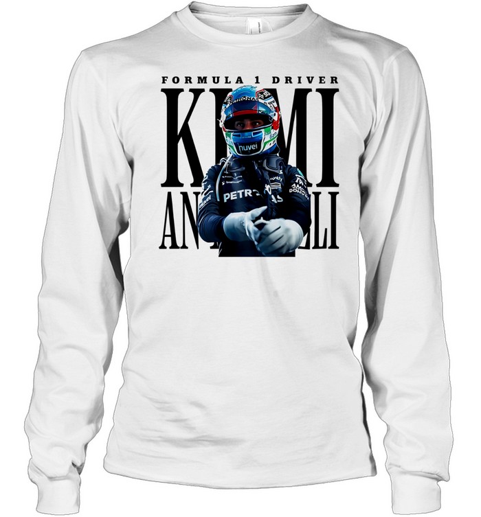 Kimi Antonelli F1 Mercedes-AMG PETRONAS retro Long Sleeve Tee