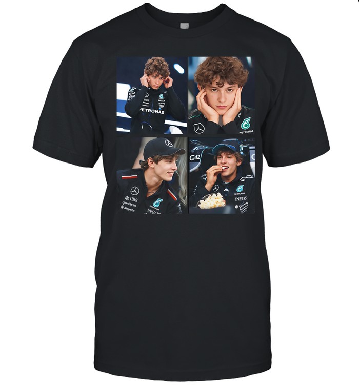 Kimi Antonelli George Russell Formula 1 Mercedes vintage Unisex T-Shirt