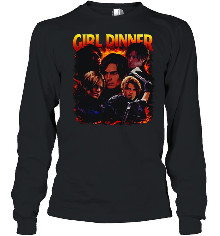 Leon Kennedy Girl Dinner Long Sleeve Tee