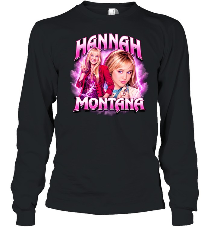 Miley Cyrus Hannah Montana Disney style vintage Long Sleeve Tee