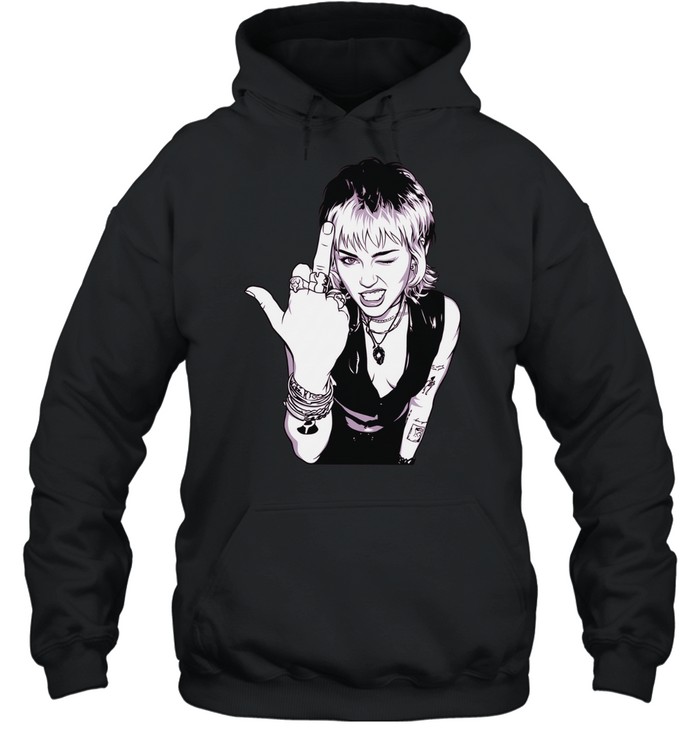 Miley Cyrus middle finger vintage Hoodie