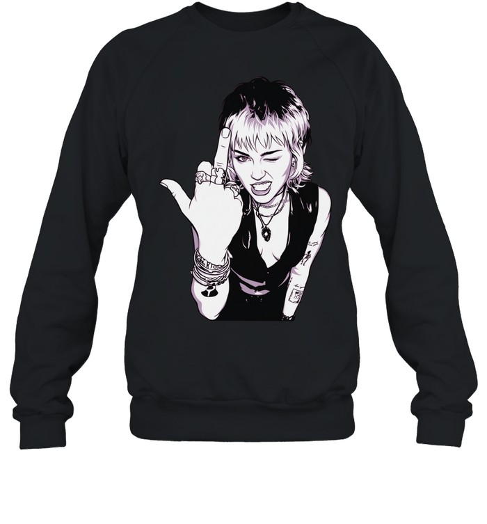 Miley Cyrus middle finger vintage Sweatshirt
