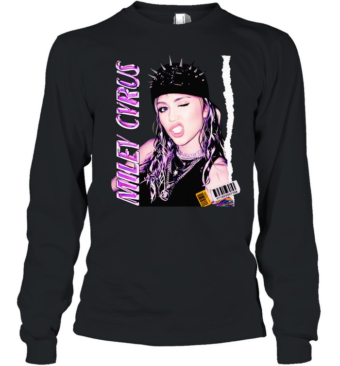 Miley Cyrus Rock style pose Long Sleeve Tee
