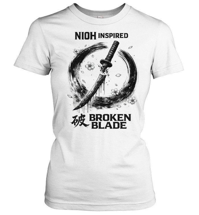 Nioh Inspired Samurai Katana Broken Sword Women T-Shirt