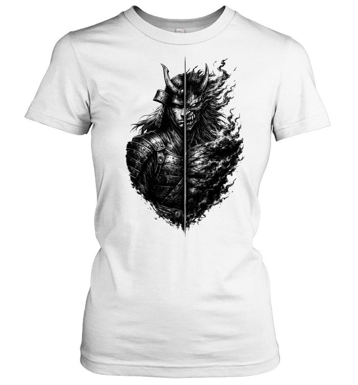 Nioh Style Half Human Half Demon Warrior Women T-Shirt