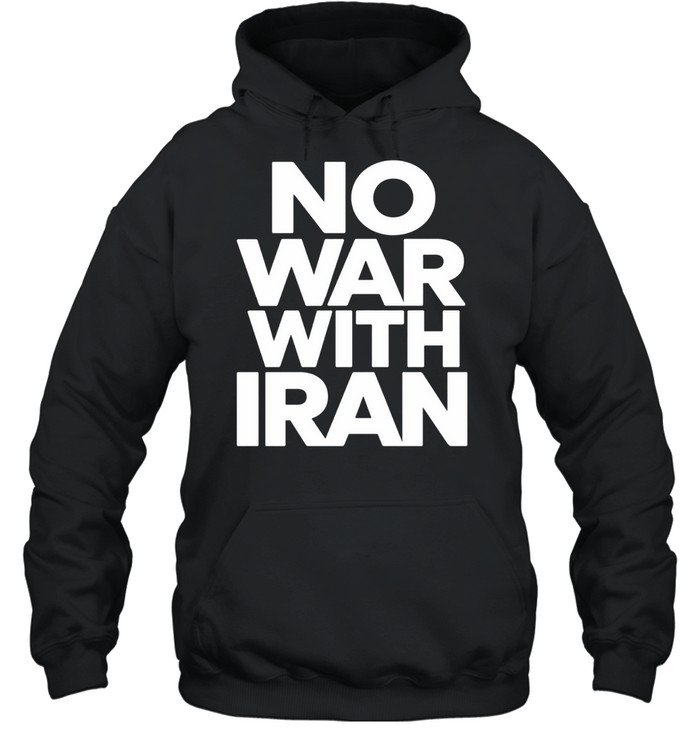 No War With Iran Peace Hoodie