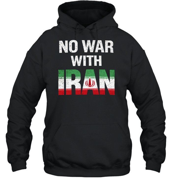 No War With Iran Peace Protest Hoodie