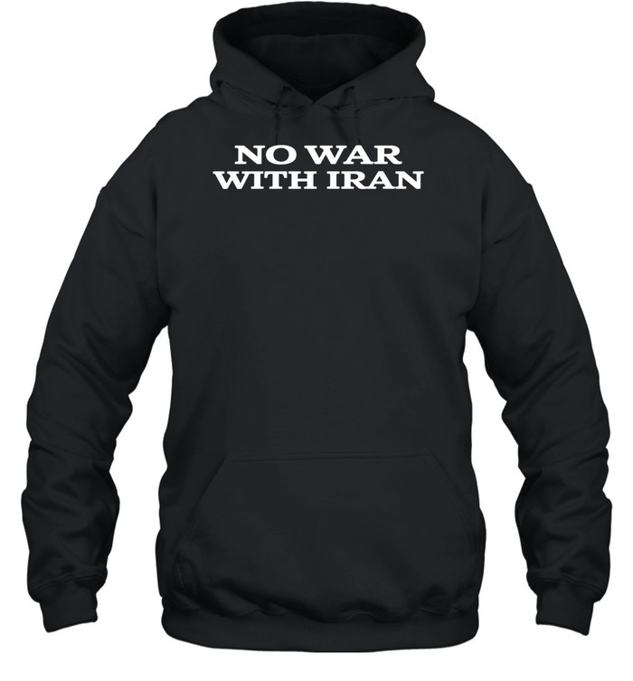 No War With lran Peace Hoodie
