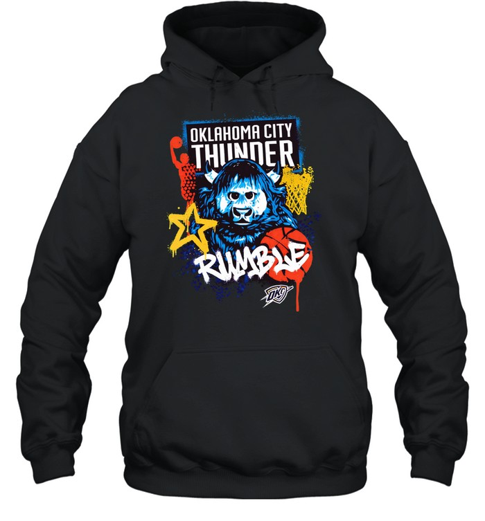 Oklahoma City Thunder Rumble Graffiti Mascot Hoodie