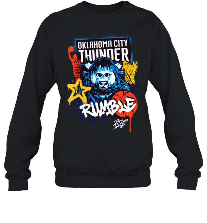Oklahoma City Thunder Rumble Graffiti Mascot Sweatshirt