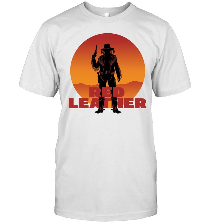 Red Leather Sunset Unisex T-Shirt