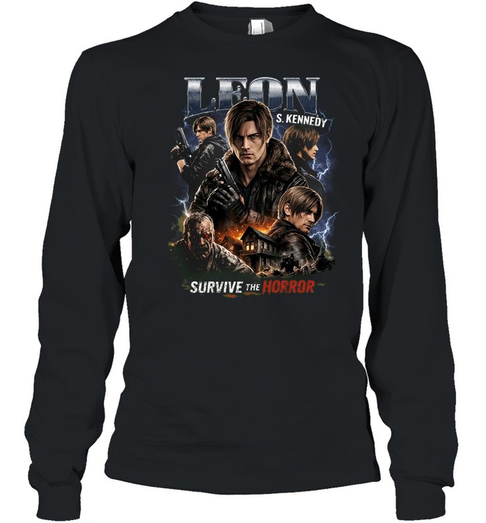 Resident Evil Requiem Leon Kennedy Graphic Long Sleeve Tee