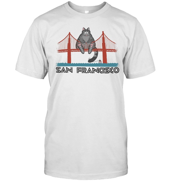 San Francisco Bridge Cat Unisex T-Shirt
